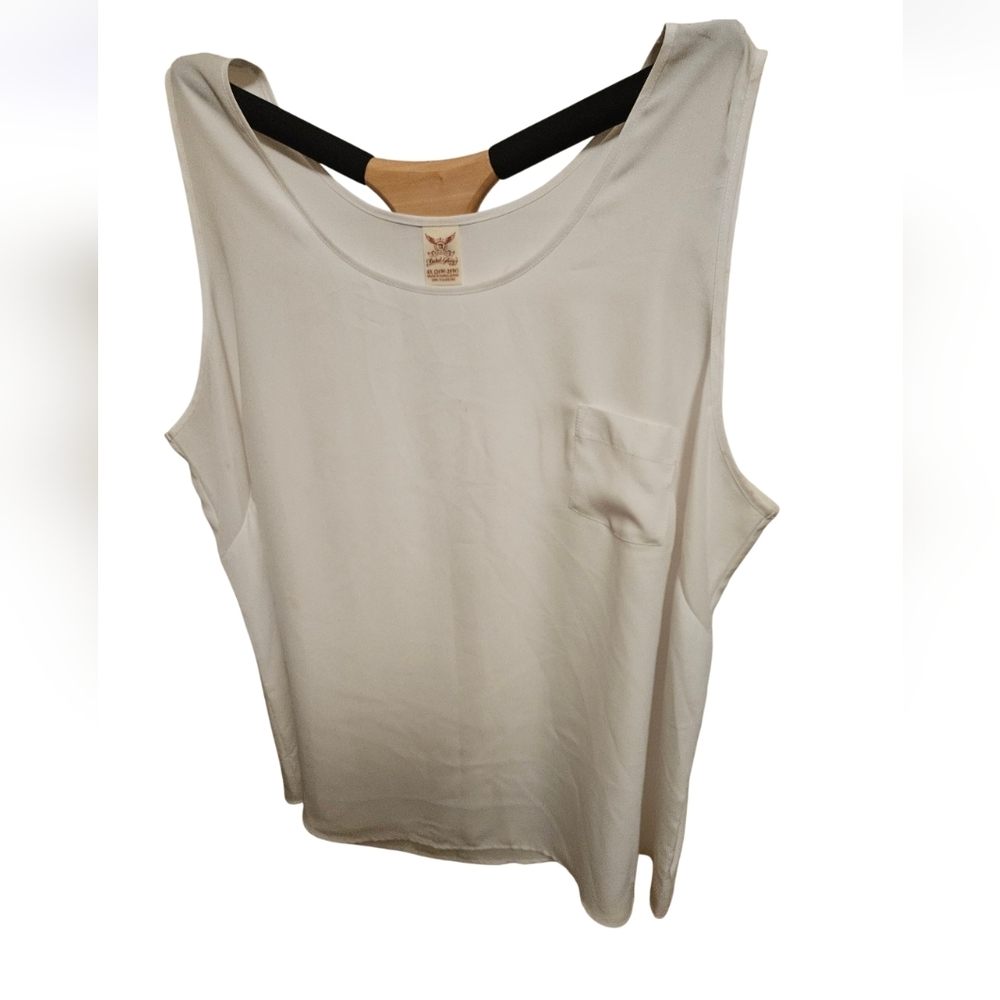 Faded Glory Women's White Tank Top In Slinky Fabric